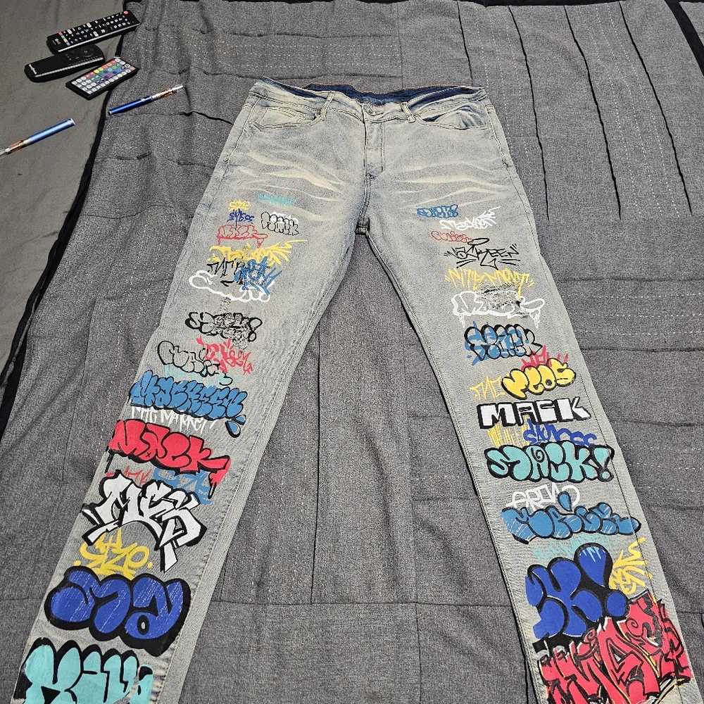 Graffiti jeans